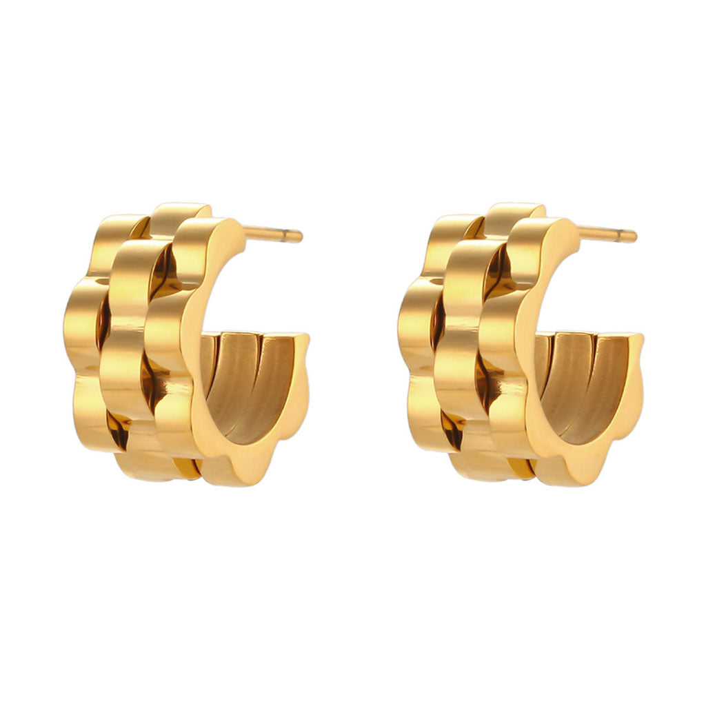 Chunky Ohrringe "Liza" in Gold
