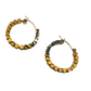 Creolen "Estelle" mit 18k vergoldeten Perlen