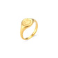 Statement-Ring "Okay" mit Smiley in Gold